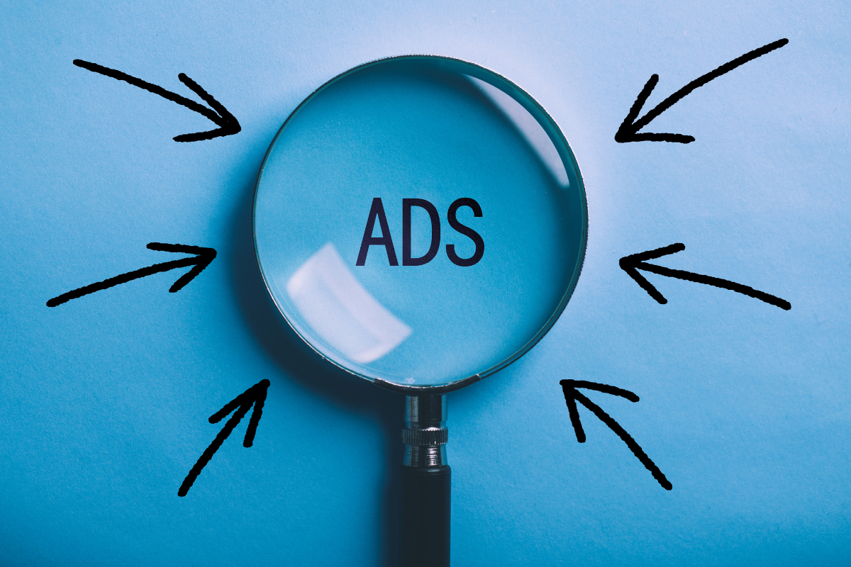 ads written under microscope