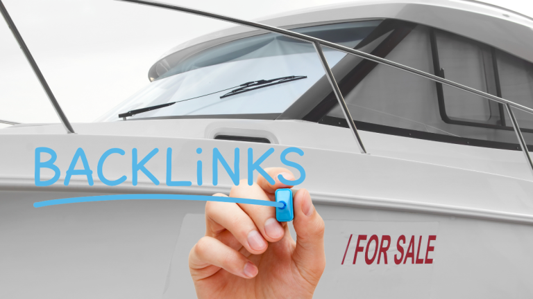 White sailboat image used for SEO blog - Backlinks