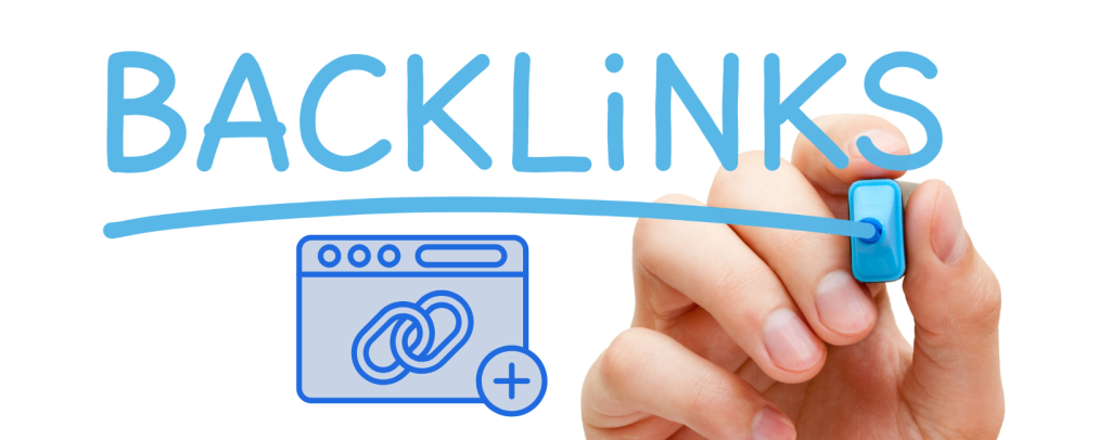 "Backlinks" graphic use for the blog Top On Page SEO Essentials