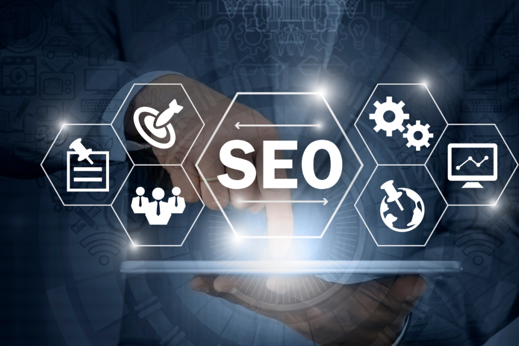 technical SEO graphic - ecommerce SEO for Marine