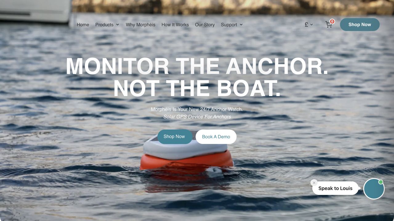 Morphéis anchor monitoring homepage