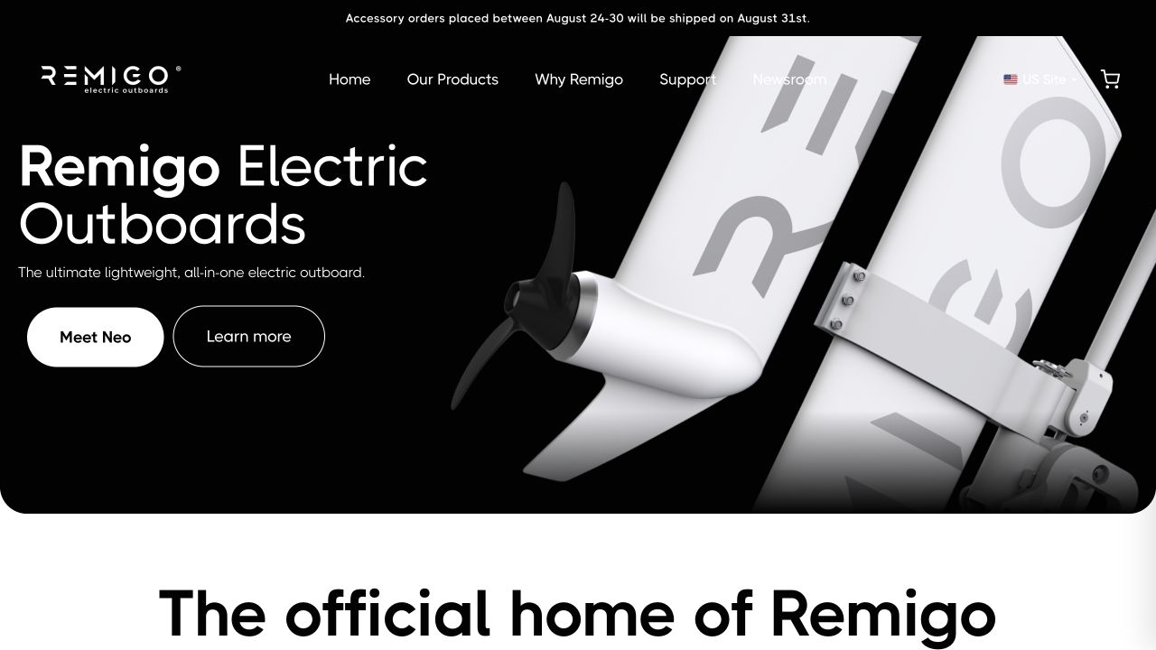 Remigo marine product website