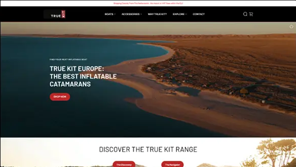 True Kit marine ecommerce website