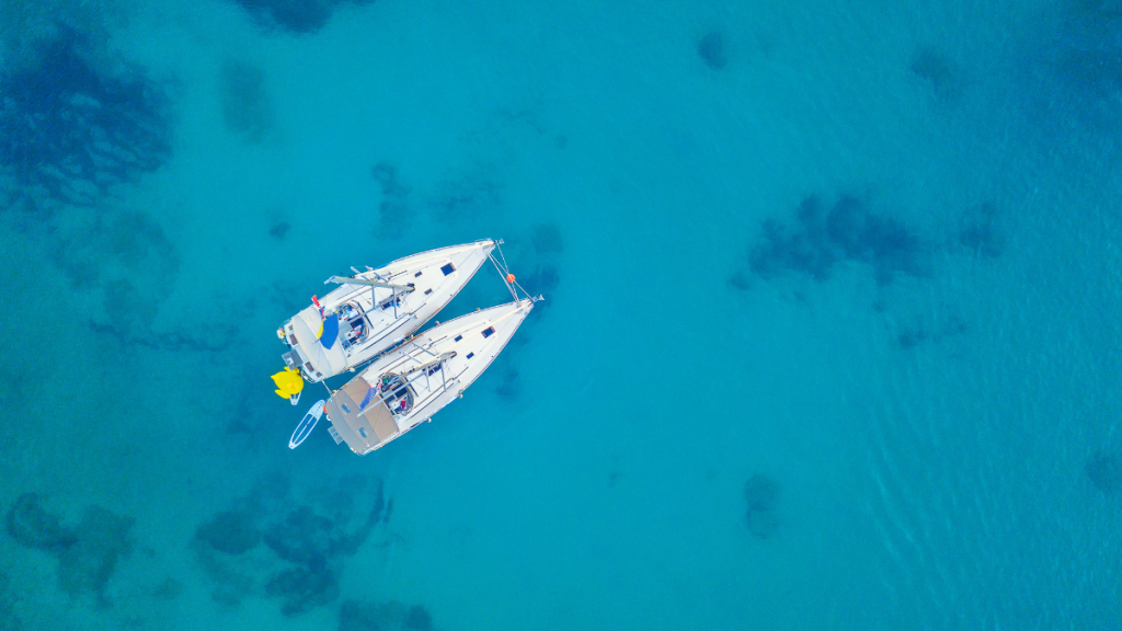 yacht on sea